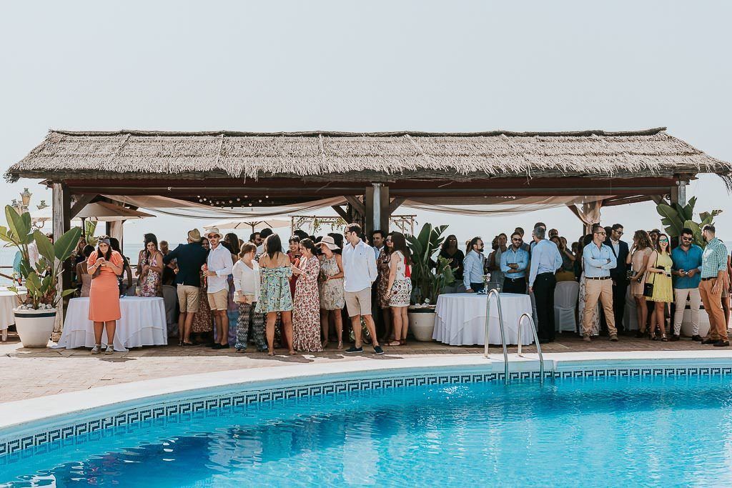 boda con piscina