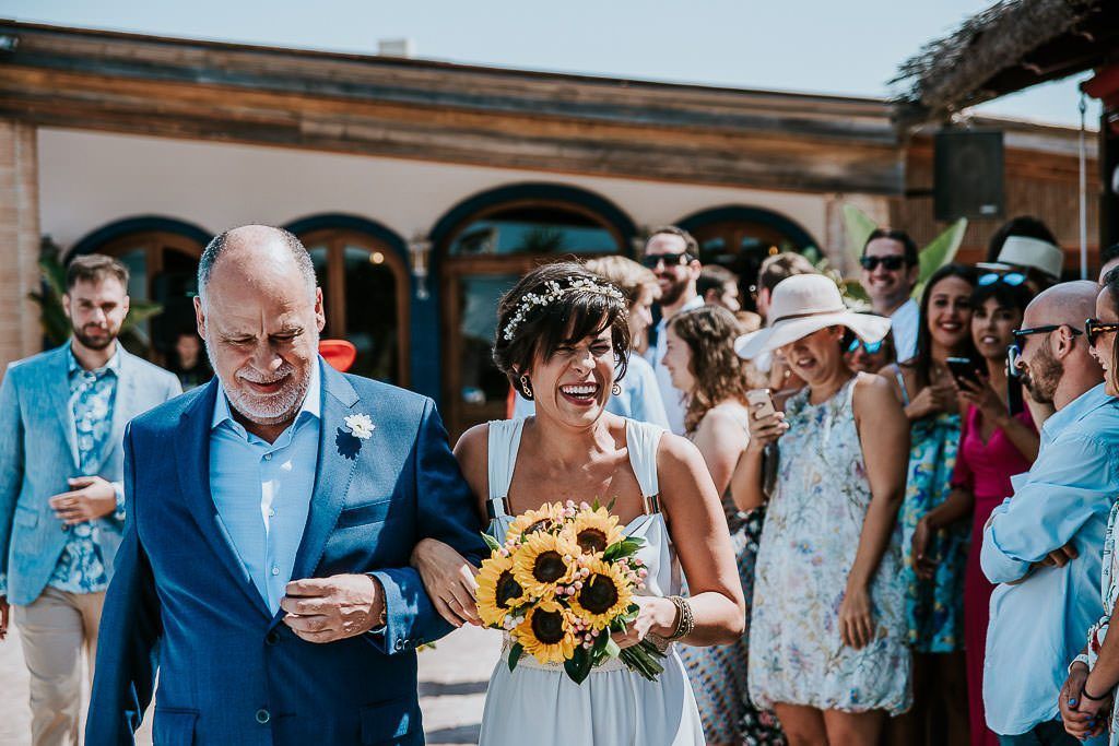 novia con su padre