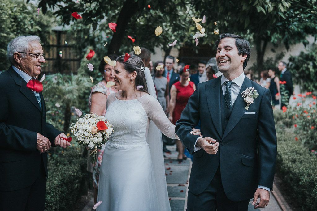 salida de los novios