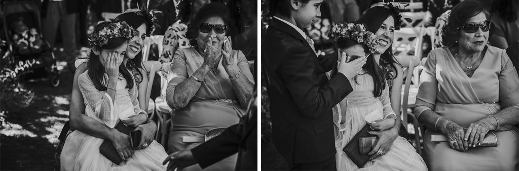 invitados llorando boda