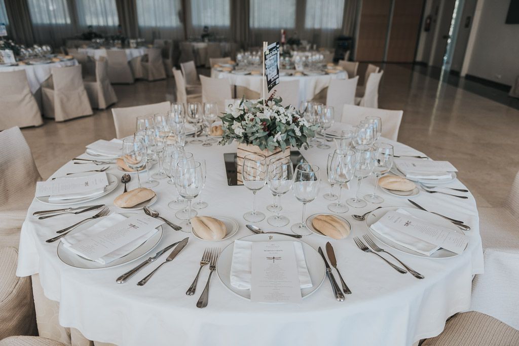 decoración mesa de boda