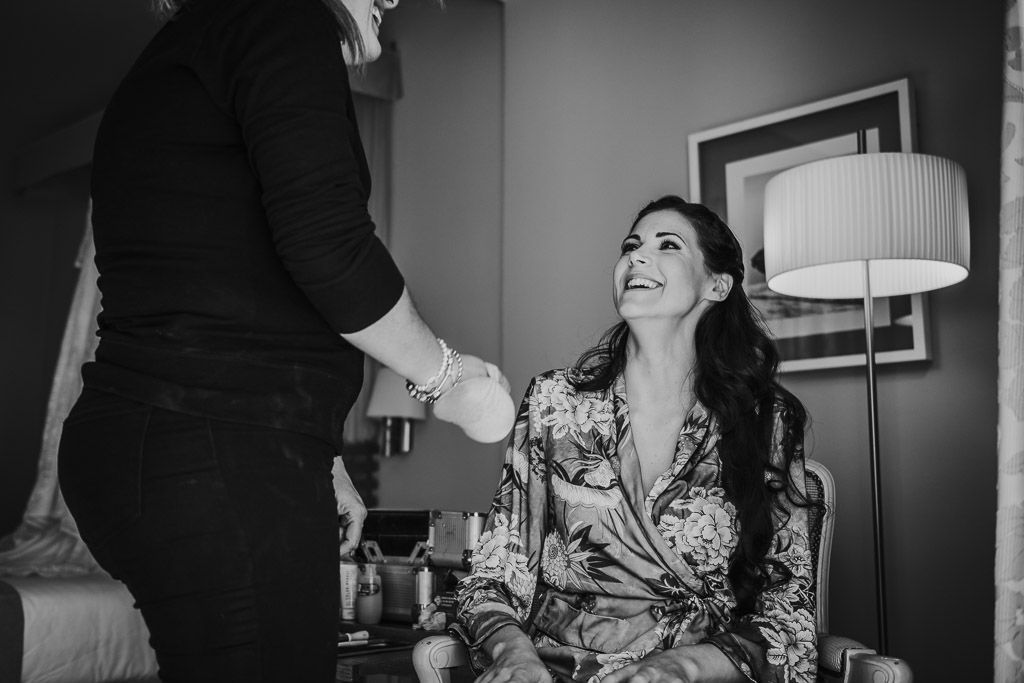 novia sonriendo