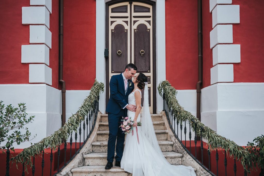 sesión de pareja en una boda