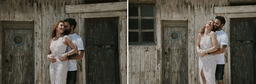 novios en casa antigua